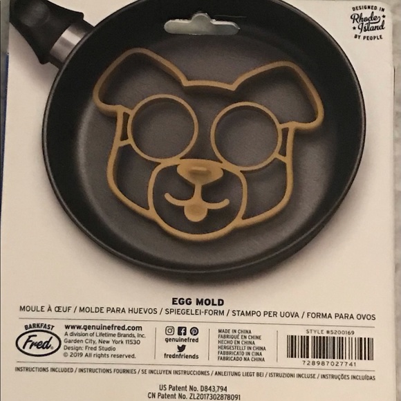 Barkfest Fred Funny Side Up Egg Mold. Puppy Dog Mold - New in Box - Picture 2 of 4